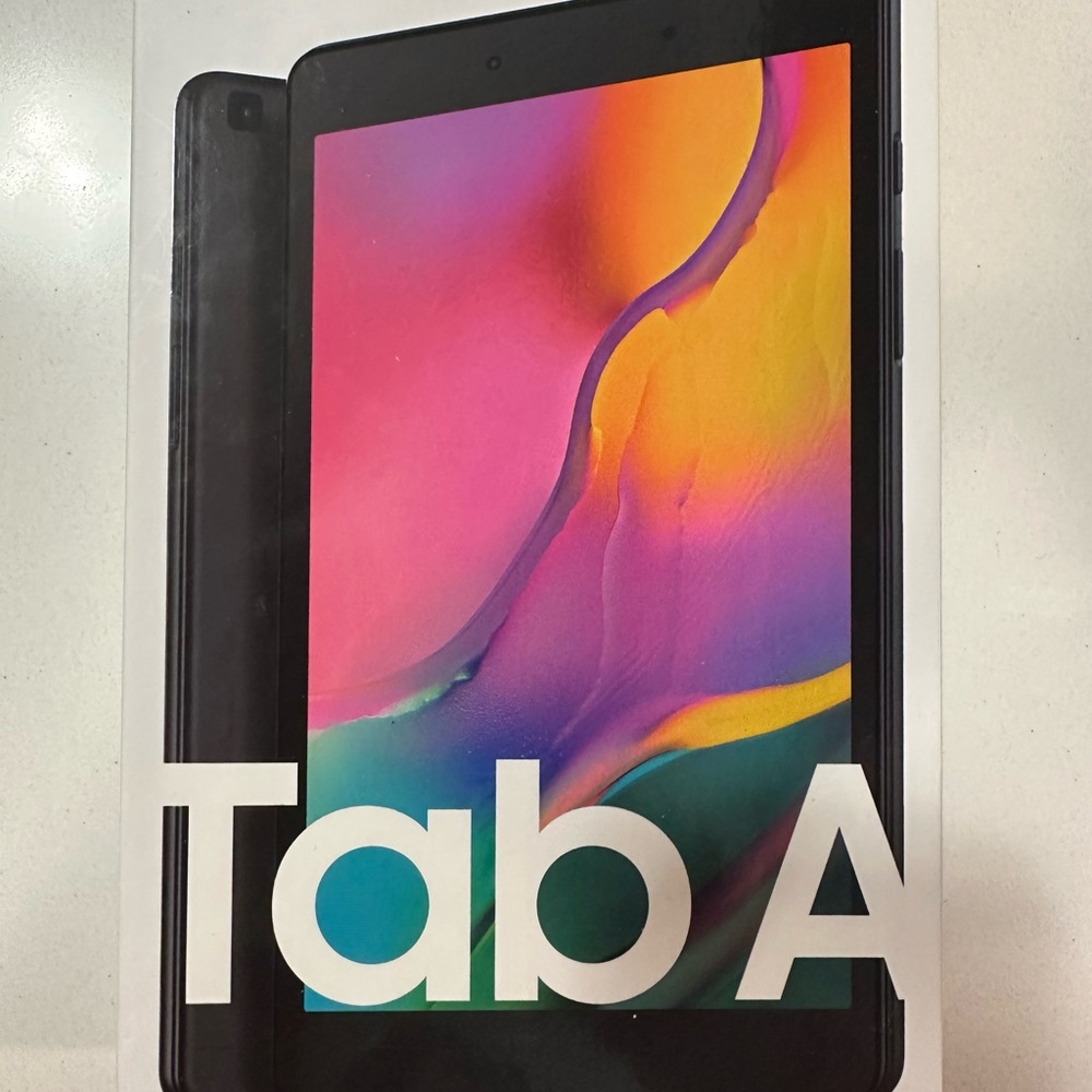 Samsung Galaxy Black Tablet A with Vibrant Display and Slim Design